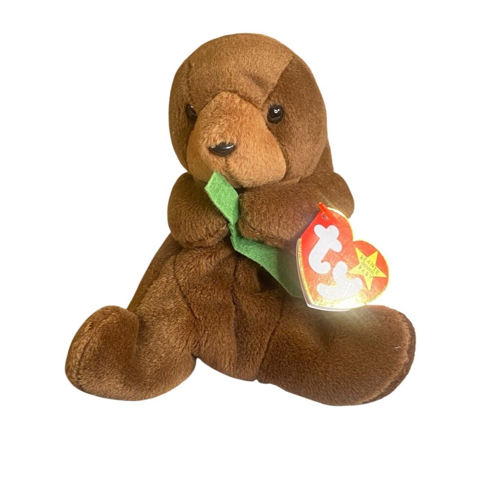 TY Beanie Babies Seaweed the Otter 1996 Original Retired Vintage Stuffed Plush